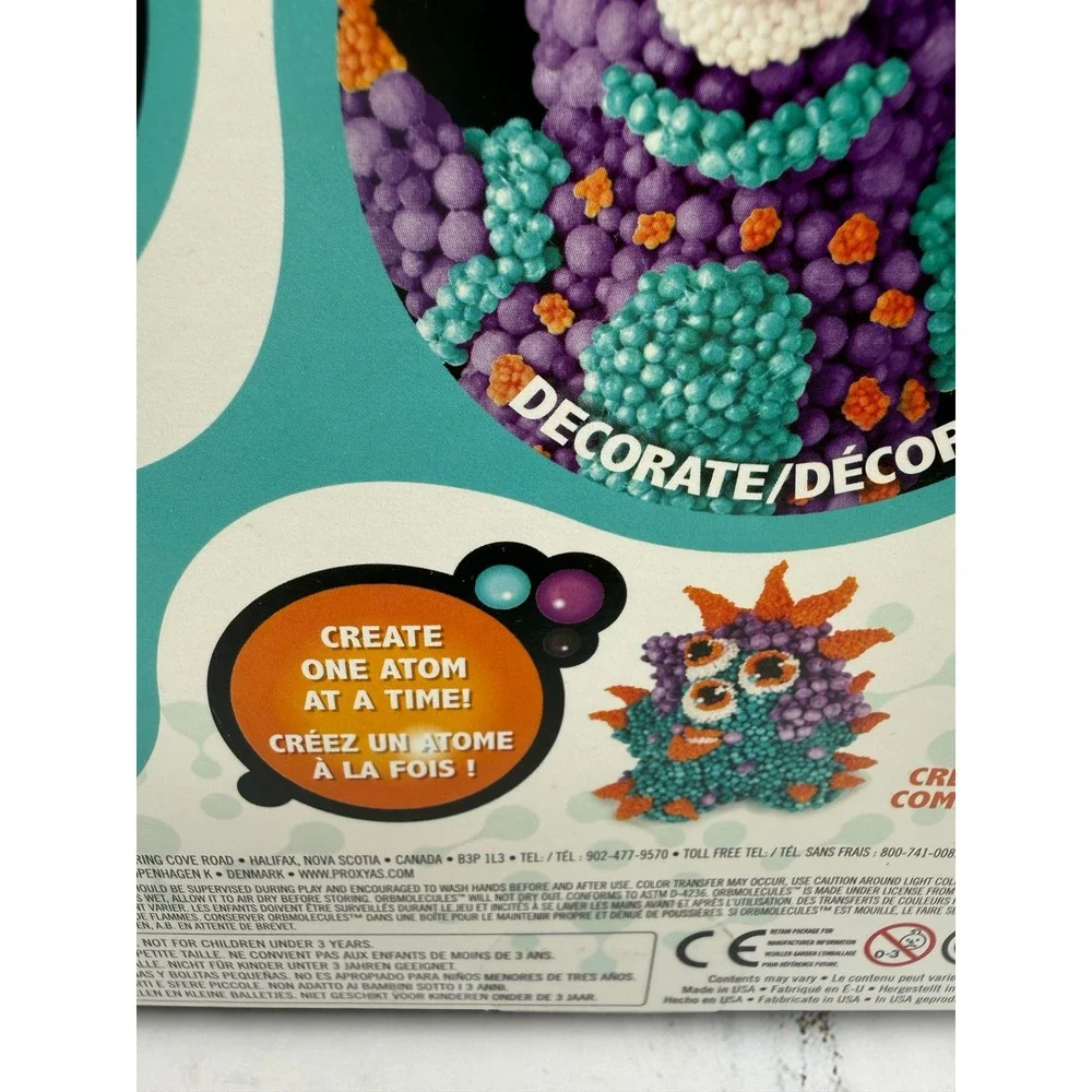 Orb Molecules Caticorn Building Kit Reusable Bonding Spheres Purple Aqua 5+‎ NEW